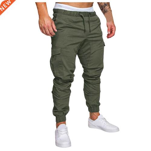 Men's Solid Color Oversize Casual Pants Tooling Mult