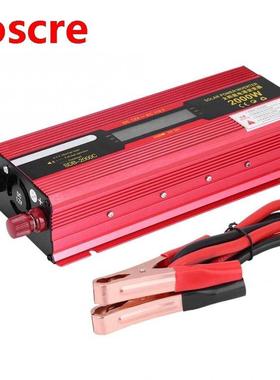 inverter Red 2000W DC 12V to AC 220V Car Power Inverter Conv
