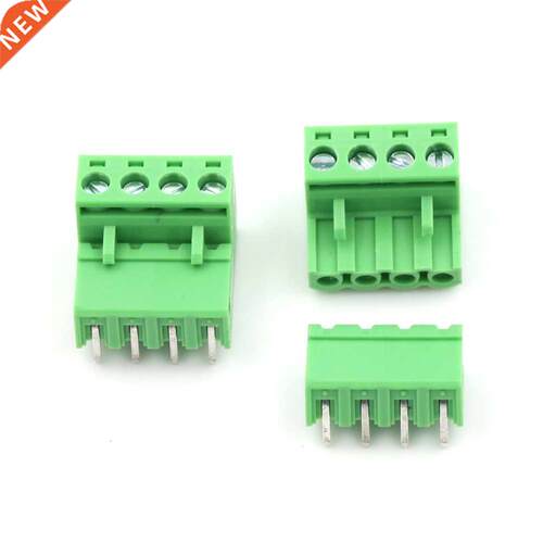 10sets 5.08mm block Pitch Plug-in terminal 4Pin Plug-in Scre