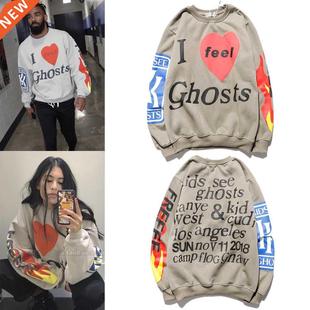 I feel Ghosts Hoodies Men Women Hip Hop KIDS SEE GHOSTS Hood