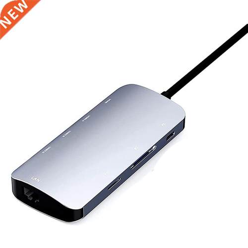 USB C Hub Ethernet Port USB C Adapter 1000M Rj45 8 In 1 Fast