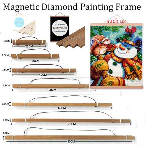 diamond Painting Frame Magnetic Wood Hanger Wood Frame dia