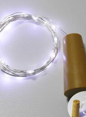 2M Cork Shaped ottle Stopper Lp Glass Wine Silver Copper