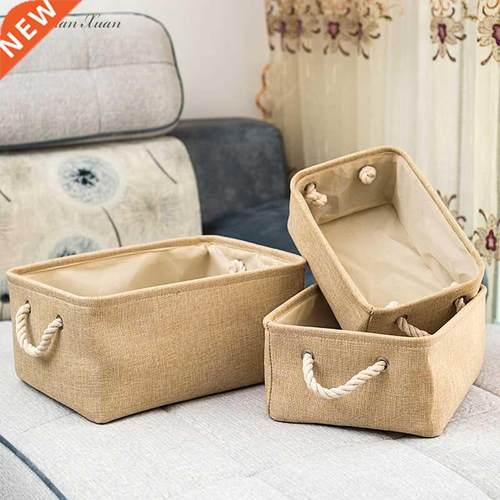 Cube Folding Storage Basket Foldable Linen Pet Toys Storage