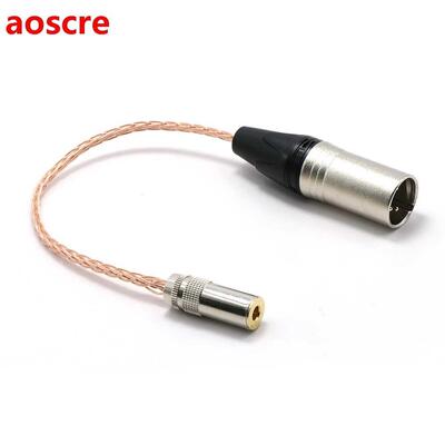 Hight Quality 4Pin Balanced XLR Male to 4.4mm Balanced Femal