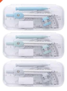 Multi-purpose Compasses Protractor Kit Triangle Ruler Set Ma