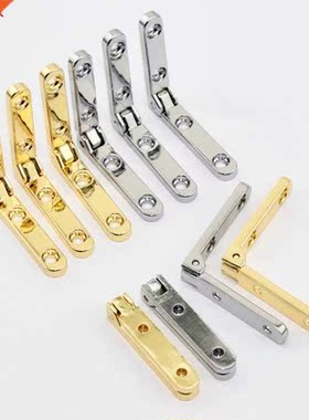 10Pcs/Bag 90 Degree Hinges Zinc Alloy Spring Hinge for Woode