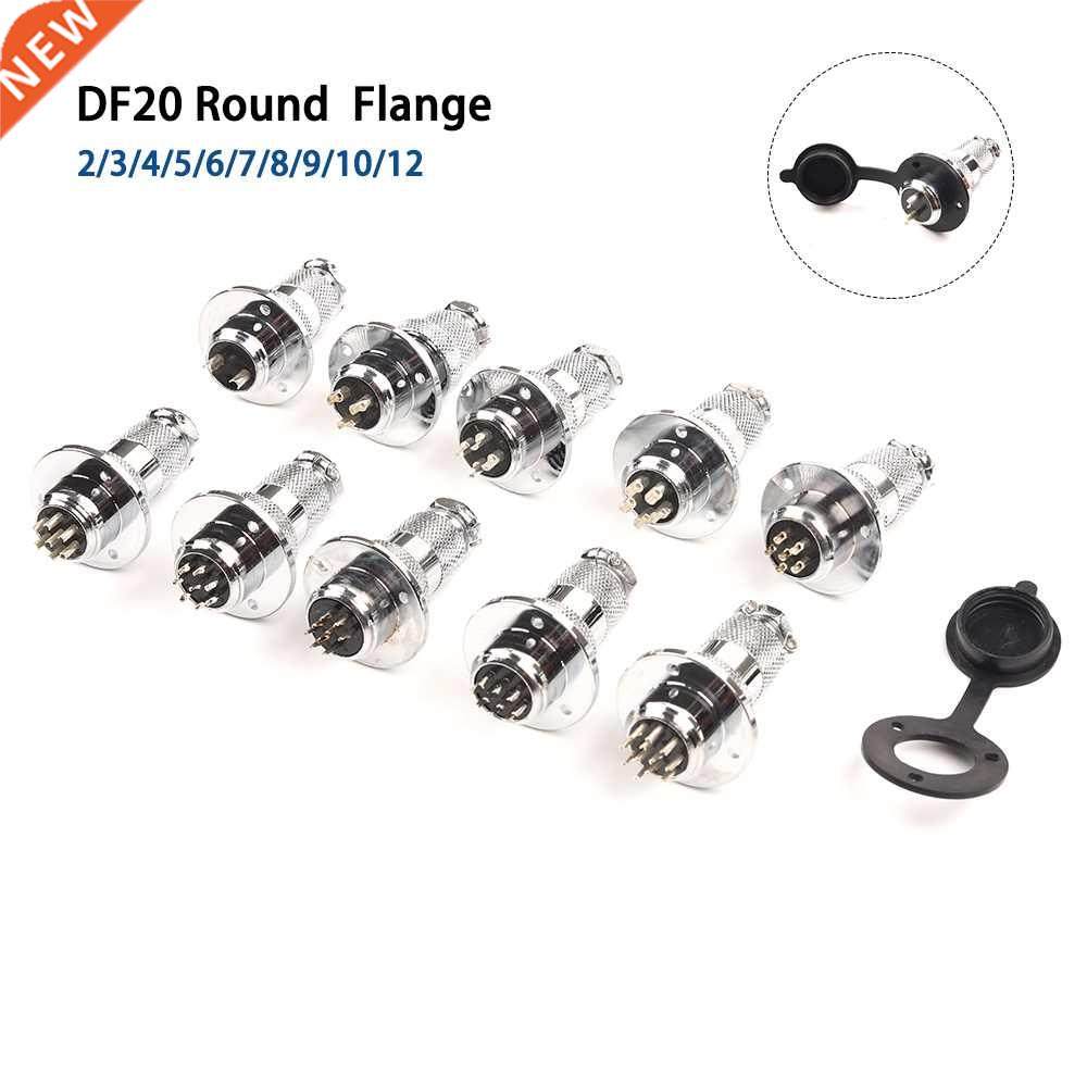 1set DF20 GX20 Flange Male + Female Circular Aviation Connec