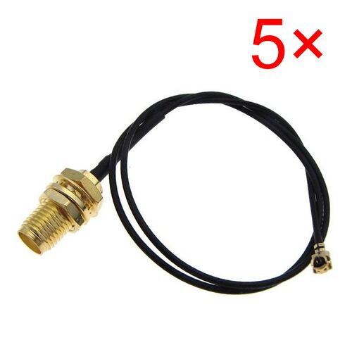 5pcs/kit Extension Cord UFL to RP SMA Connector Antenna WiFi