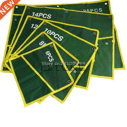 6/8/10/12/14/25 Pocket Grids Canvas Roll Spanner Plier Wrenc