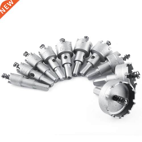 10PCS Cbide HSS Drill Bit Hole Saw Set incl. 16mm 18mm 20m