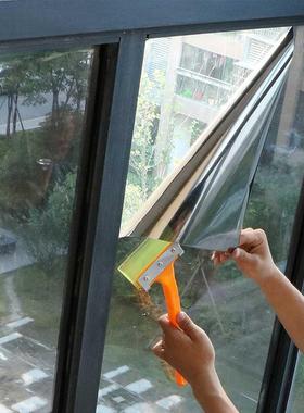 Black-Slver Self Adhesve Glass Stcker Vnyl One Way Vso