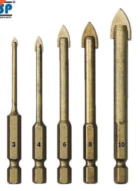 *TASP 5pcs Glass Drill Bit Set Carbide Tipped Ceramic Tile C