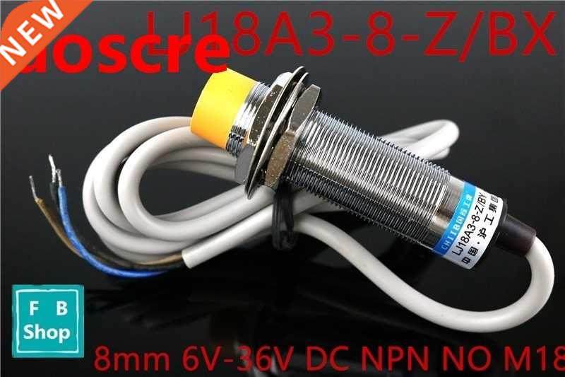 1pcs LJ18A3-8-Z/BX sensing 8mm 6V-36V DC NPN NO M18 prism s