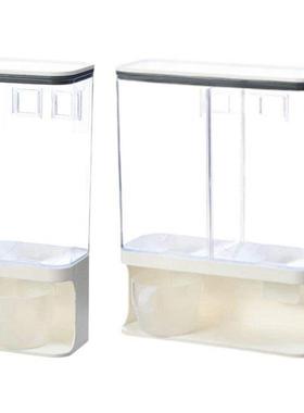 2 Pcs Dry Food Dispenser, Transparent Plastic, Dry Food Disp