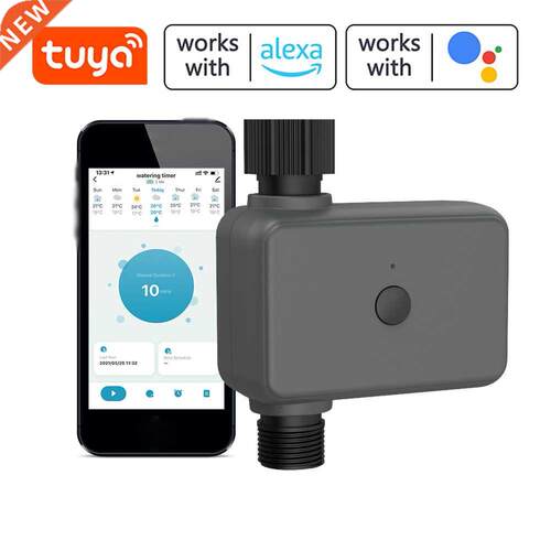 Tuya APP BT Water Timer Rain Delay Programmable Irrigation T