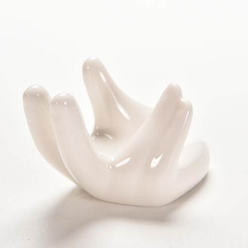 White Porcelain Ceramic Air Plant Tillandsia Hol Flower O