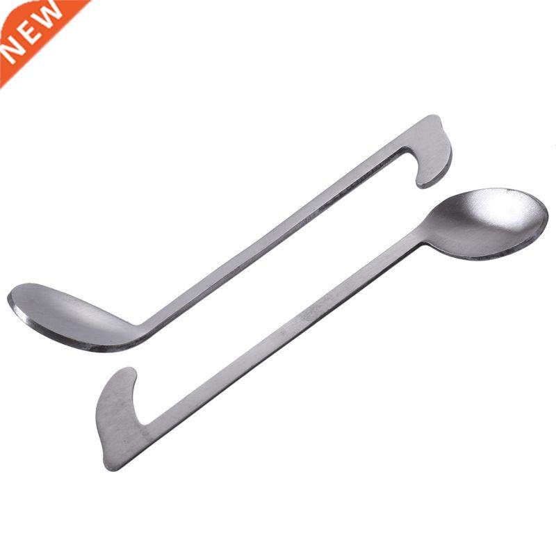 6PCS Stainless Steel Music Note Tea Coffee Spoon Ice Spoon C