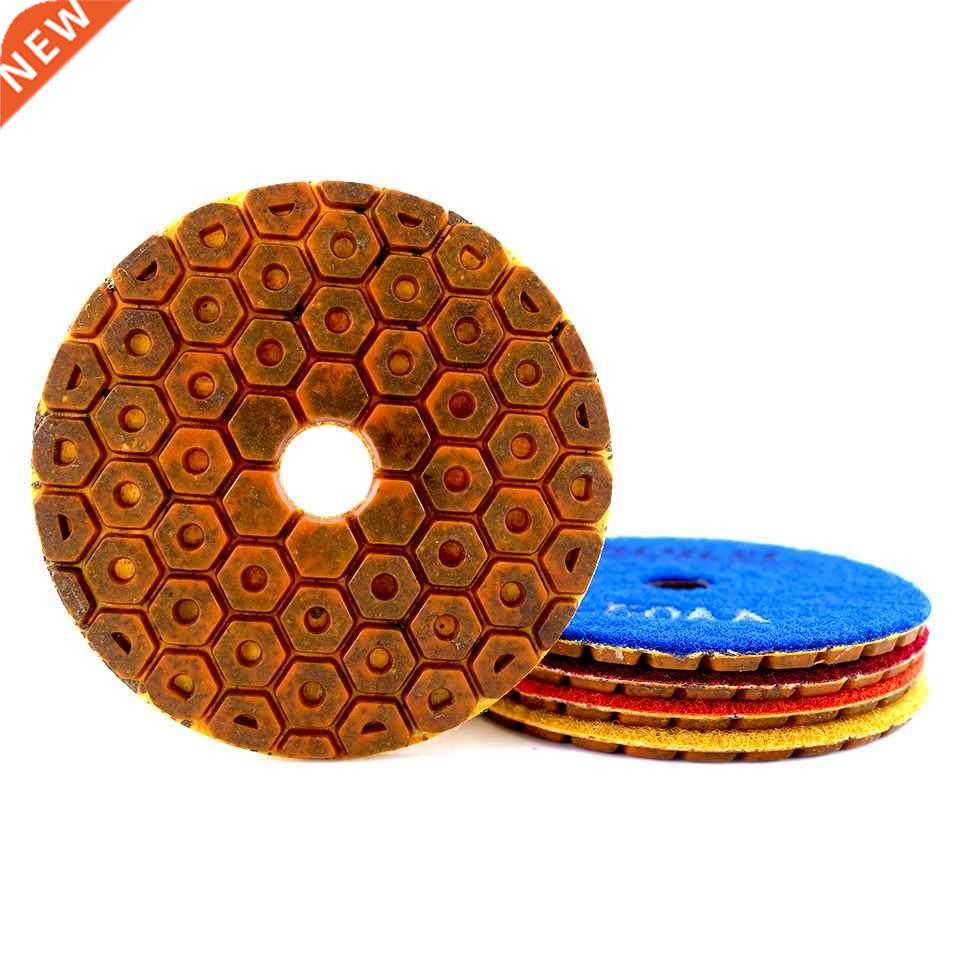 4pcs super 4 inch diamond polishing pads copper bond wet po