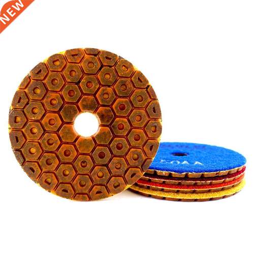 4PCS Super 4 Inch Diamond Polishing Pads Copper Bond Wet Po