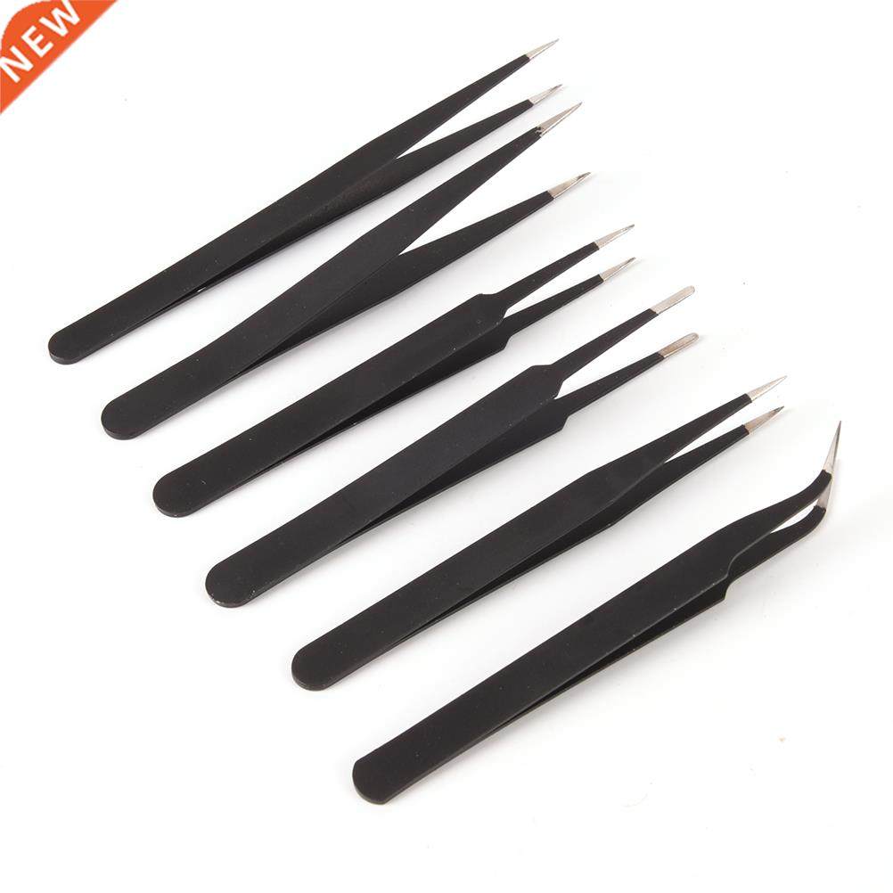 6pcs Security Antistatic Tweezers Anti-static Tweezer Mainte