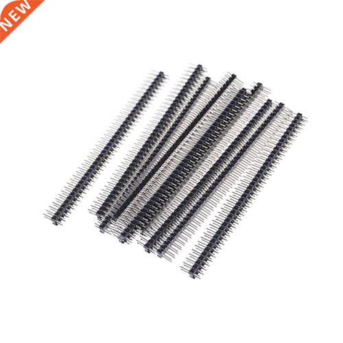 10pcs/lot 2 X 40 Double Row Straight Male Pin Header Strip