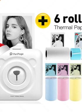 PeriPage A6 Mini Portable Thermal Printer Photo Pocket Label