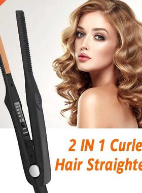Hair Straightener Ceramic Flat Irons Small Short Hair Cut Ti