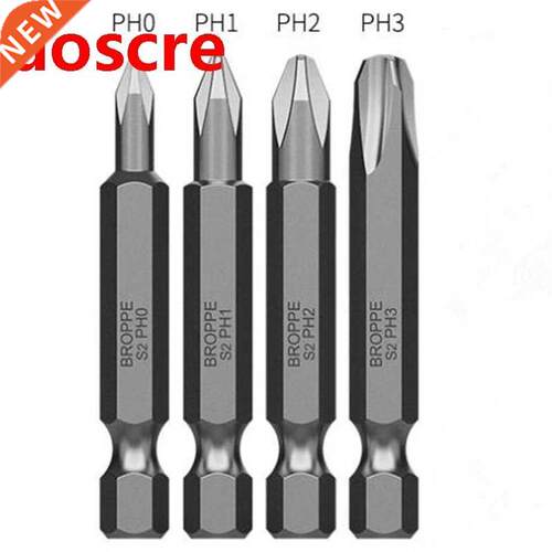 BROPPE 10Pcs Magnetic Phillips Screwdriver Bits PH0/PH1/PH2/