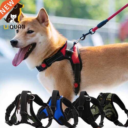 New Dog Soft Adjustable Harness Pet Large Dog Walk Out Harne