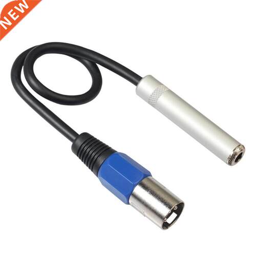 0.3m XLR 3Pin Male to 6.35mm Female Stereo Jack Audio Cable
