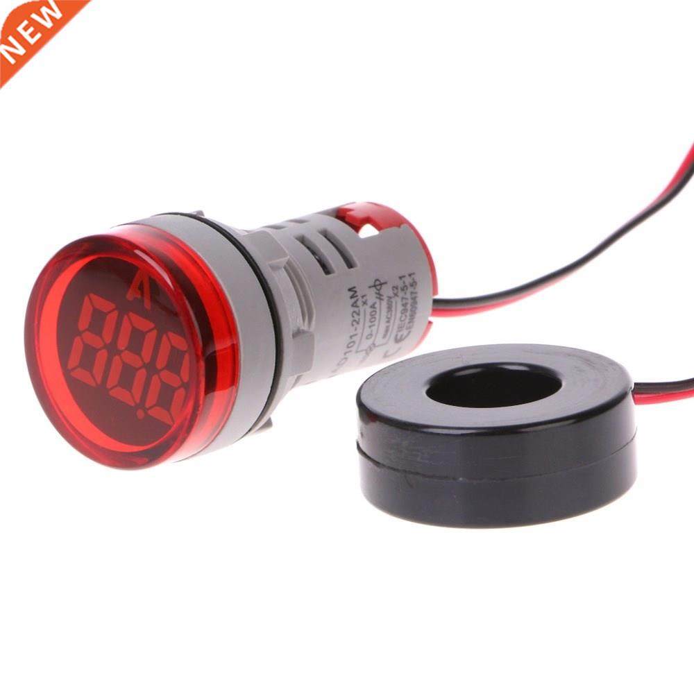 AC 220V 22mm Digital Ammeter 0-100A Current Monitor Meter Si