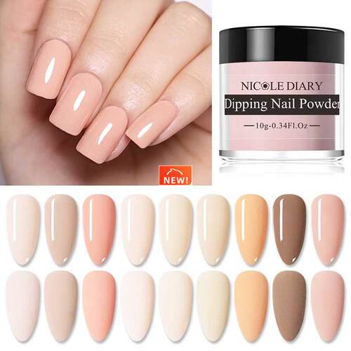 10g Acrylic Dip Powder Nude Bare Colors Nail Powder Dust