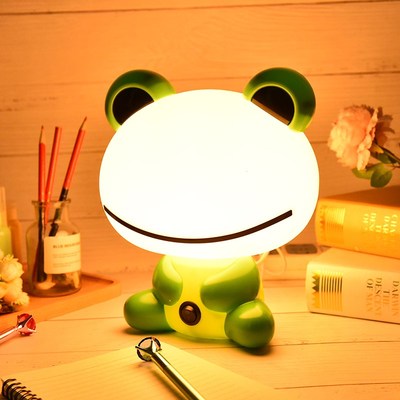 Cartoon Frog Table Lamps LED Night Light Kids Bed Lamp Sleep