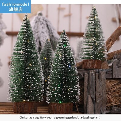Artificial Christmas Light Pine Tree Mini Tabletop Xmas Tree