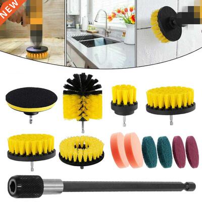 3/4/12 Pcs Drill Brush Cleaner Kit Power Scrubber for Cleani