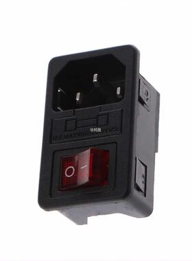 6A 250V 10A 125V SPST Rocker Switch 3 Pin IEC320 C14 Inlet M