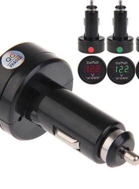 Car Voltmeter Cigarette Lighter Charger Monitor RGB Display