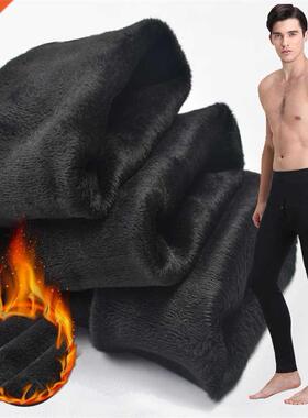 Thermal underwear for Men wnter Long Johns thck Fleece leg