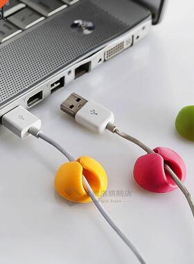 10Pcs/lot Cable Desk Organiser Wire Cord Lead Holder Organi