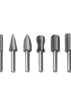 6pcs Carbide Cutter Rotary Burrs Set CNC Engraving Bit Rotar