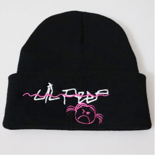 Embroidery Lil Peep Winter Hat For Women Girl The Rapper xxx