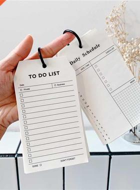 50 Sheets ns Black And Whte Memo Pad  Smple Style Rng