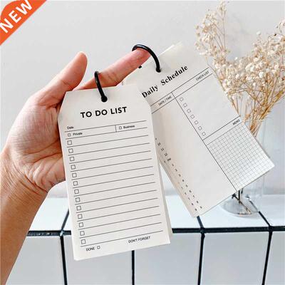 50 Sheets ns Black And Whte Memo Pad  Smple Style Rng