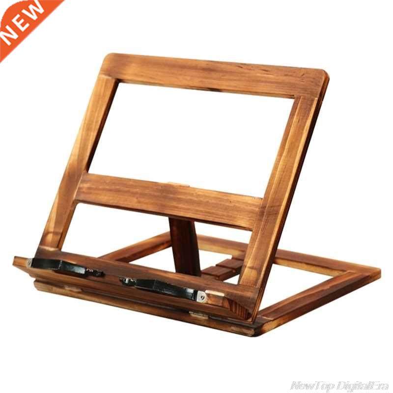 Foldable Recipe Book Stand,Wooden Frame Reading Bookshelf,Ta