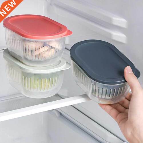NEW Drain Sealed Box for Ginger Garlic Onion Refrigerator Fr