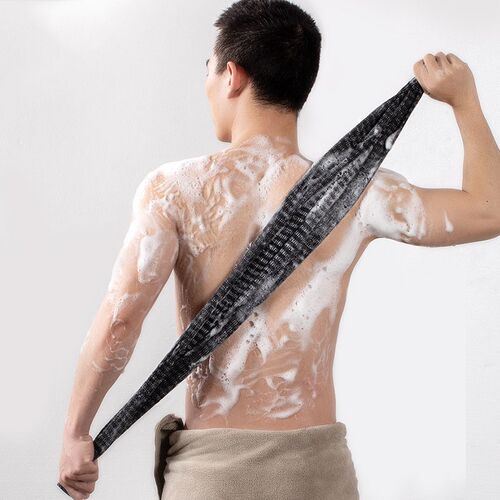 Men Bath Towel Long Strip Back Scrub Back Bath Towel Rubbing