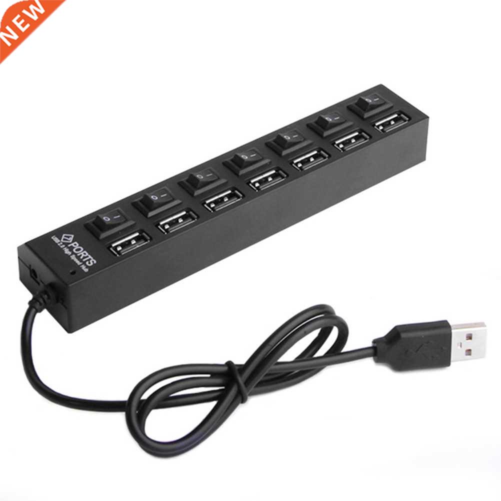 7 Ports USB Hub 480 Mbps USB 2.0 Hub On/Off Switch Hub USB S