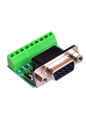 DB9 RS232 Seral to Termnal Female Adapter Connector Breako