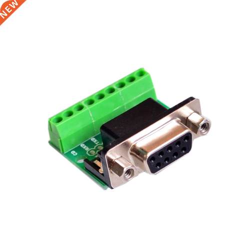DB9 RS232 Seral to Termnal Female Adapter Connector Breako